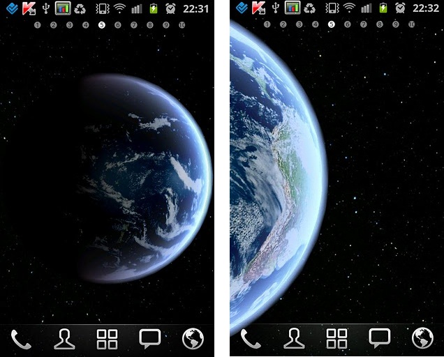 Earth HD Deluxe Edition Live Wallpaper screenshot 3