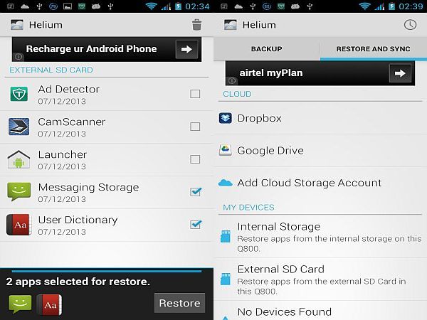 Helium screenshot 3