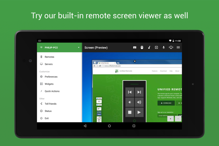 Unified Remote App Android Free Download