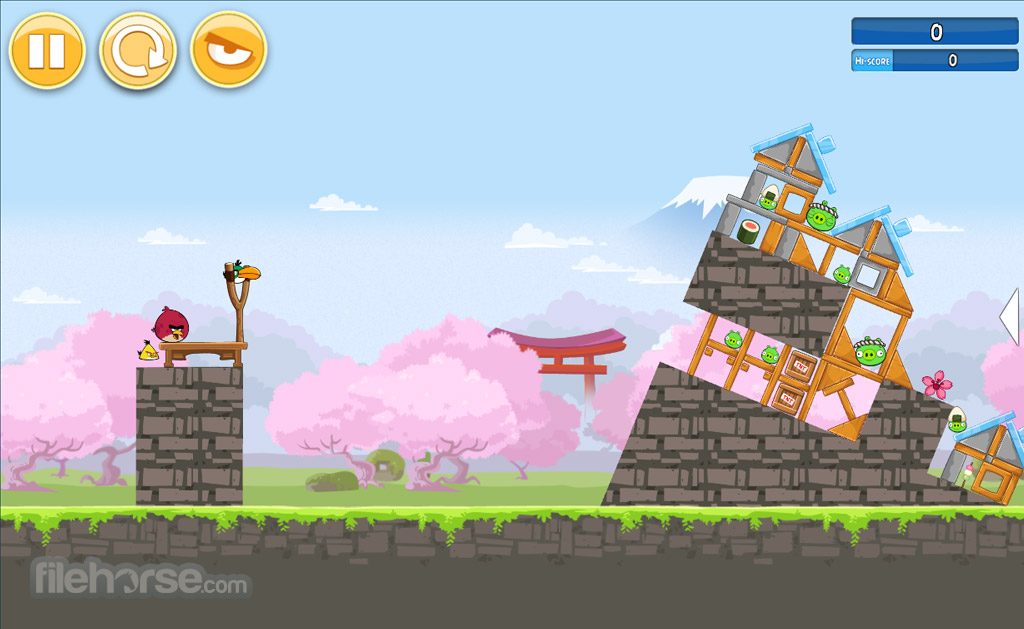 Angry Birds Seasons Cherry Blossoms screenshot 4