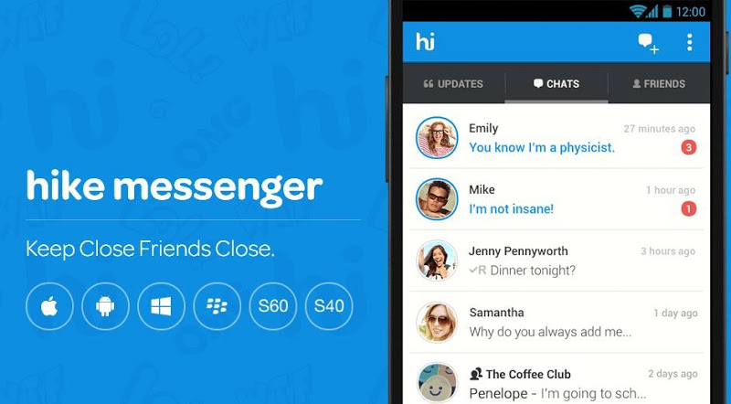 Hike Messenger App Android Free Download