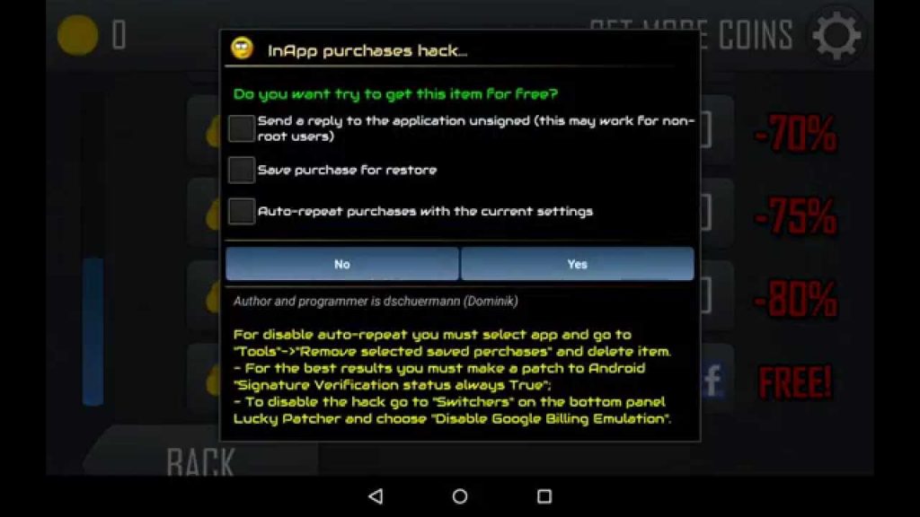 Lucky Patcher screenshot 3
