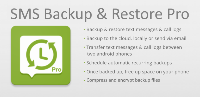 SMS Backup & Restore Pro Android Free download