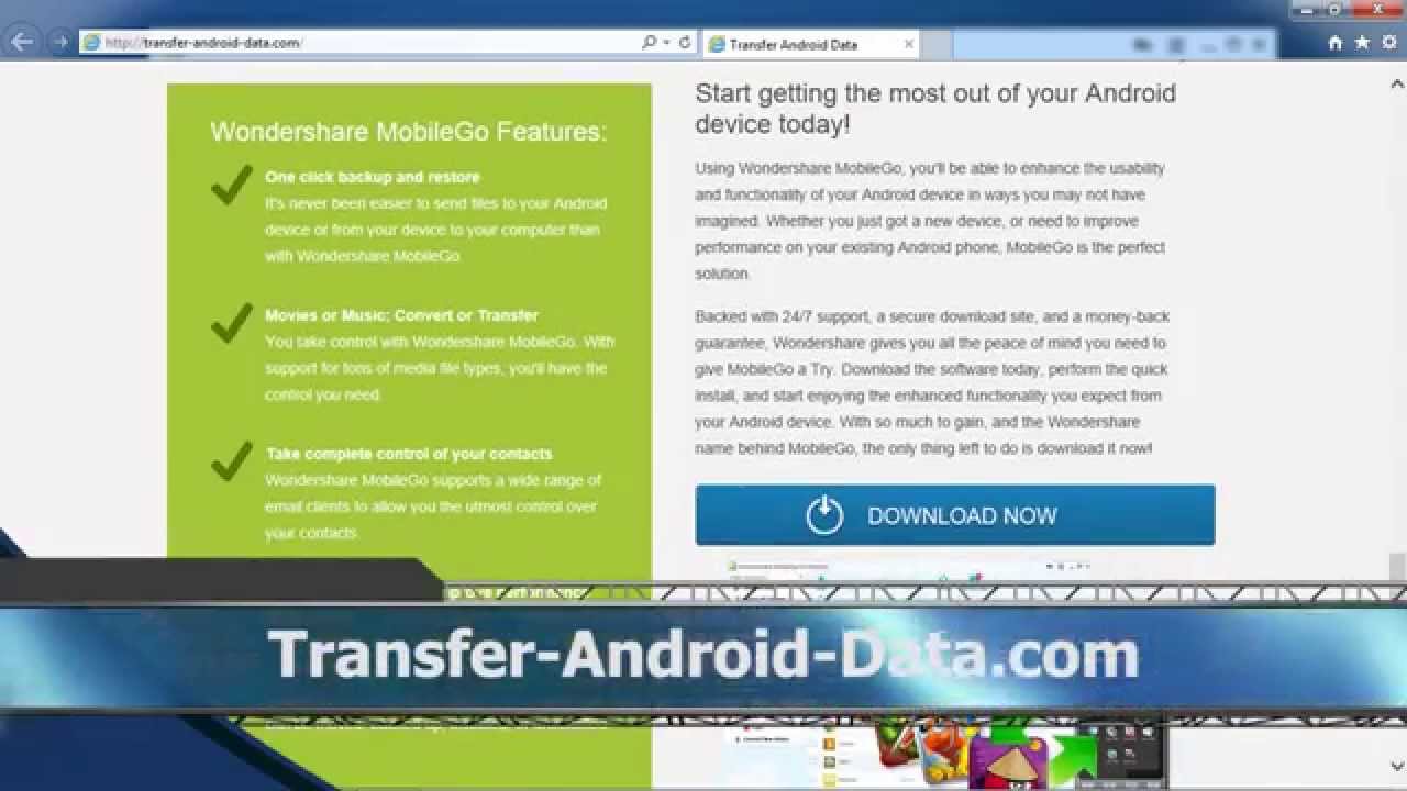 Wondershare MobileGo App Android Multilingual Free Download