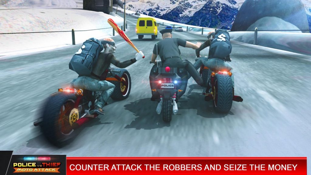 Police Vs Thief Moto Attack screenshot 2