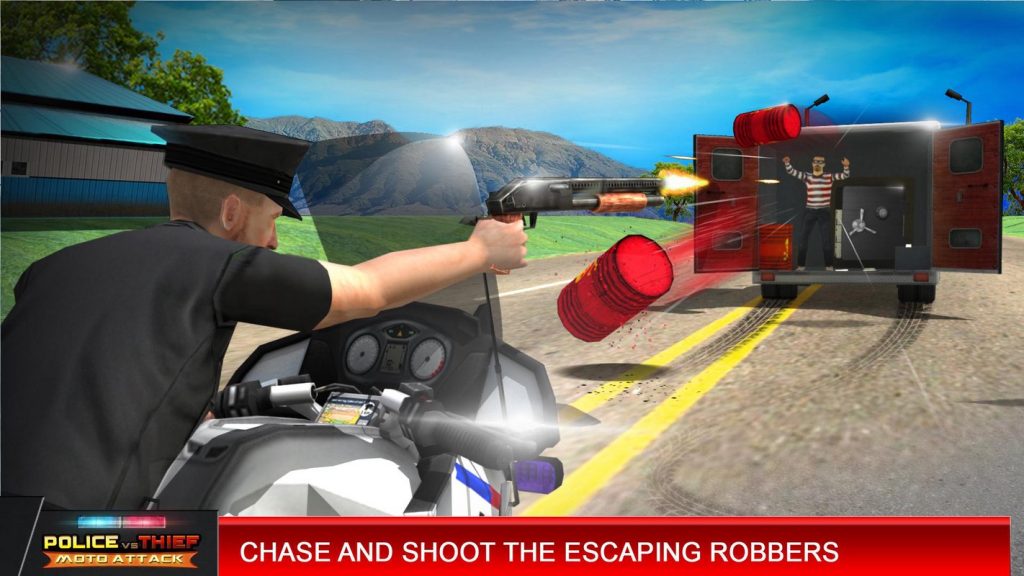 Police Vs Thief Moto Attack screenshot 4