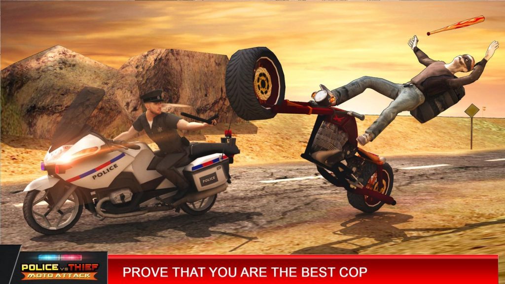 Police Vs Thief Moto Attack screenshot 3
