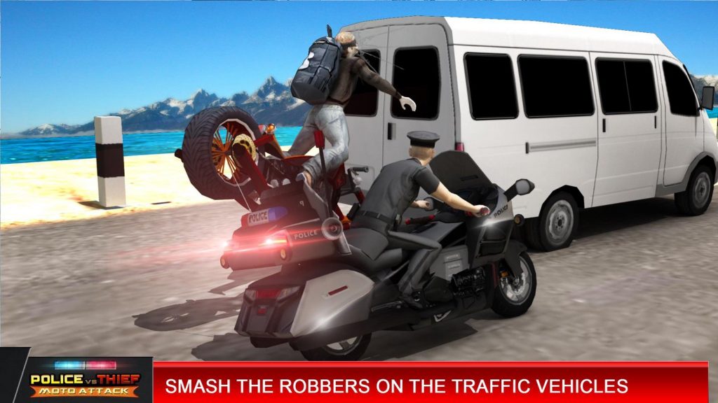 Police Vs Thief Moto Attack screenshot 5