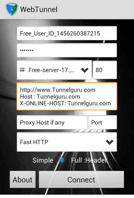 VPN Over HTTP Tunnel WebTunnel screenshot 2