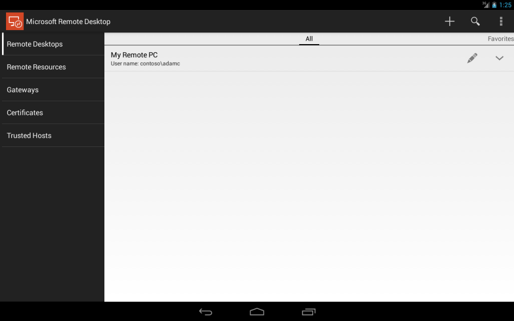 Microsoft Remote Desktop screenshot 4