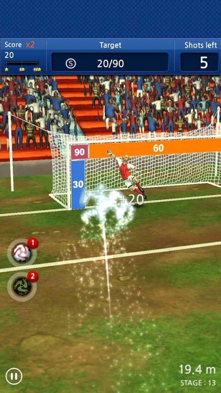 Finger soccer Football kick screenshot 4
