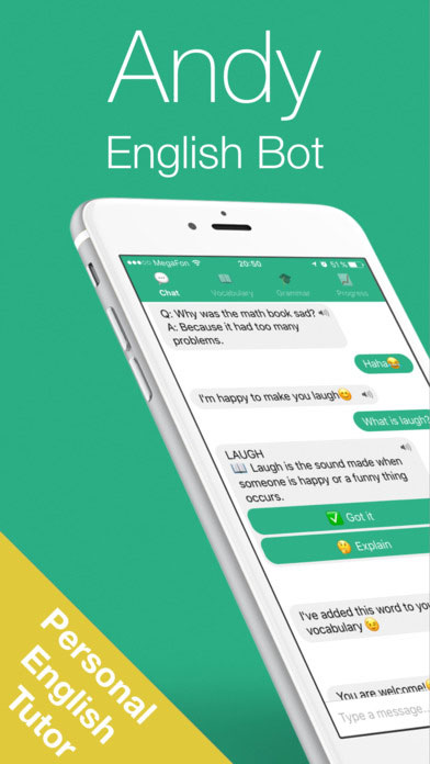 Andy – English Speaking Bot App Android Free Download