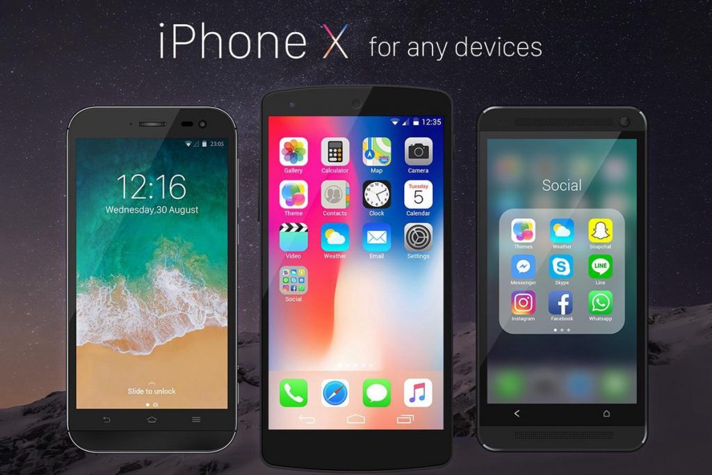 Launcher iOS New iPhone X ios 11 Style Theme screenshot 5