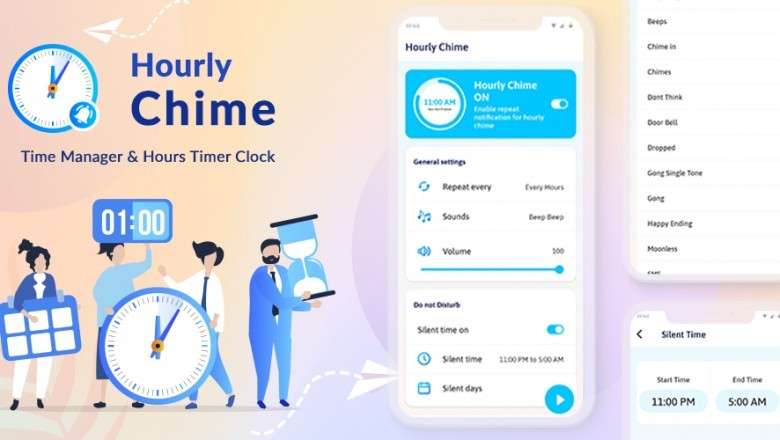 HOURLY CHIME: TIME MANAGER & HOURS TIMER CLOCK ANDROID