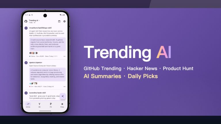 GitHub Trending & Hacker News App Android Free Download