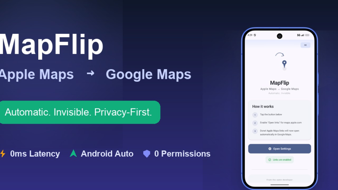 MapFlip - Apple to Google