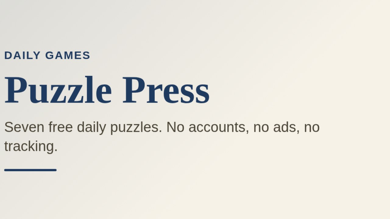 Puzzle Press