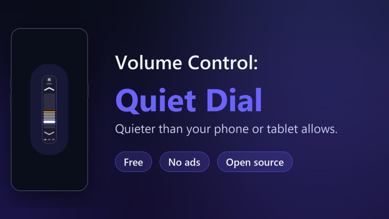 Volume Control: Quiet Dial