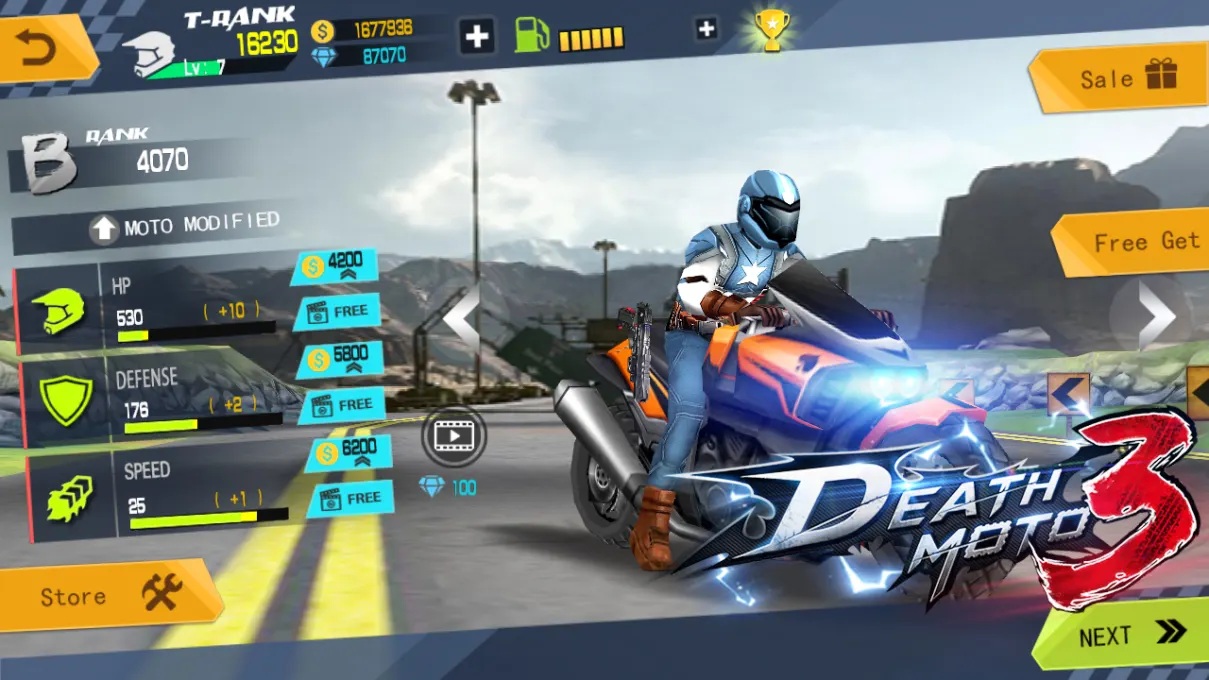 Death Moto 3 : Fighting  Rider screenshot 4