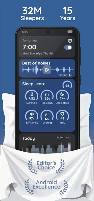 Sleep as Android: Smart alarm screenshot 1