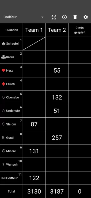 Jass board screenshot 2