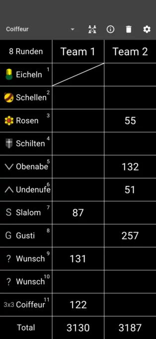 Jass board screenshot 1