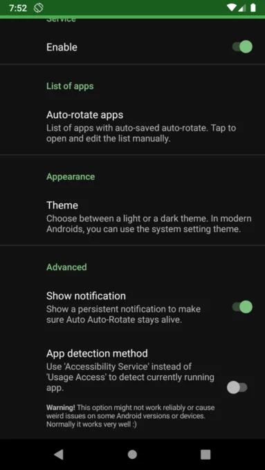 Auto Auto-Rotate screenshot 4
