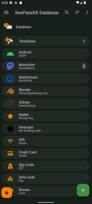 KeePassDX Passkey Vault screenshot 4