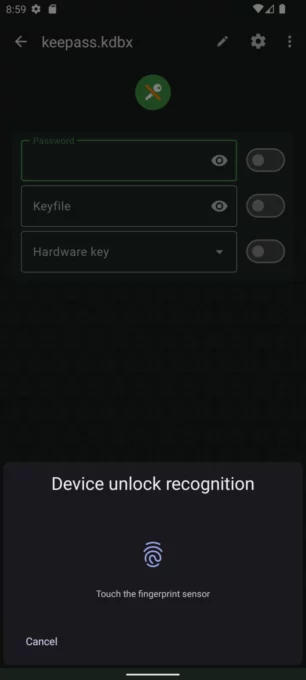 KeePassDX Passkey Vault screenshot 3