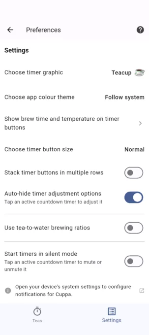 Cuppa - Tea Timer screenshot 8