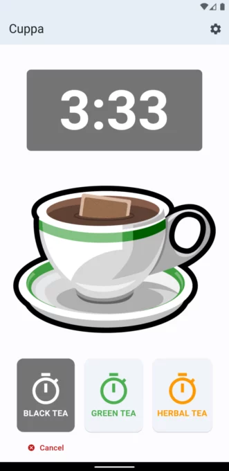 Cuppa - Tea Timer screenshot 1
