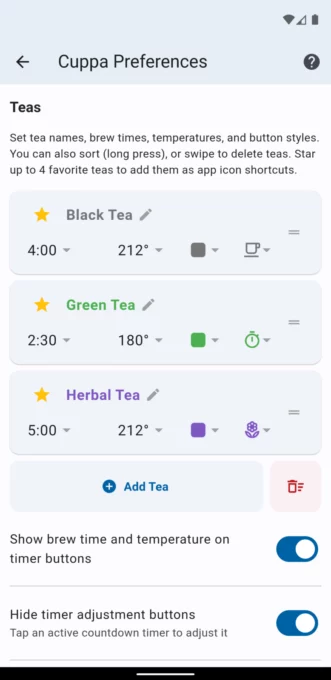 Cuppa - Tea Timer screenshot 5