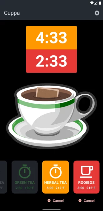 Cuppa - Tea Timer screenshot 3