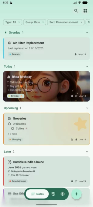 Remember: Notes & Reminders screenshot 1