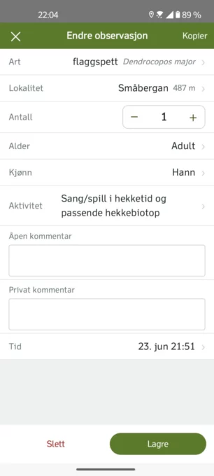 Feltbok screenshot 7