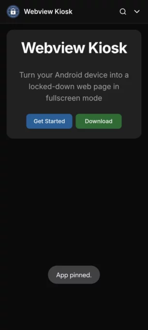 Webview Kiosk screenshot 2