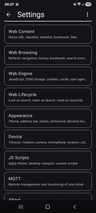 Webview Kiosk screenshot 7