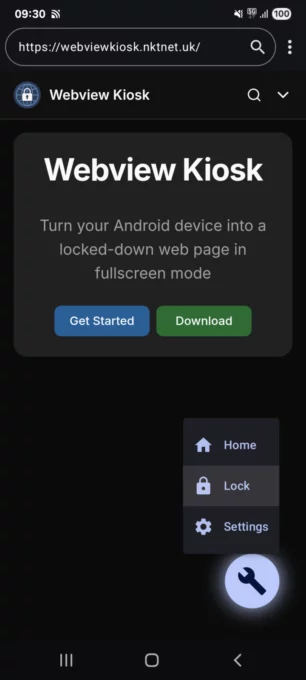 Webview Kiosk screenshot 1