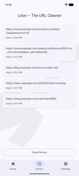 Léon – The URL Cleaner screenshot 3