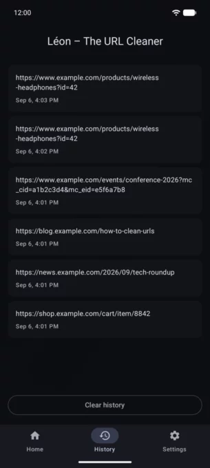 Léon – The URL Cleaner screenshot 4