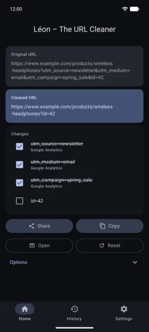 Léon – The URL Cleaner screenshot 2