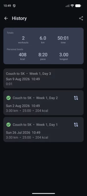 C2K — Couch to 5K & 10K screenshot 5