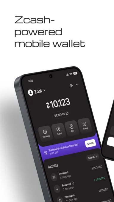 Zodl: Zcash Wallet screenshot 1