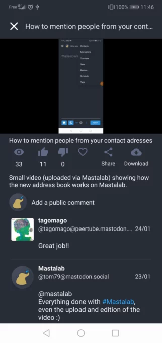Fedilab screenshot 2