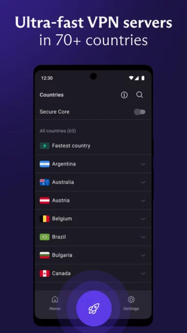 Proton VPN - Secure and Free VPN screenshot 3