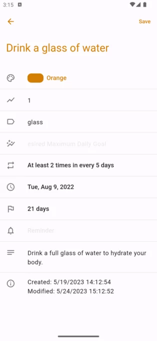Table Habit screenshot 5