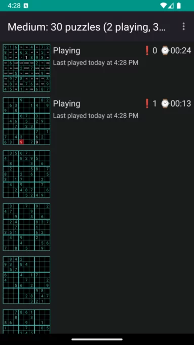 Open Sudoku screenshot 2