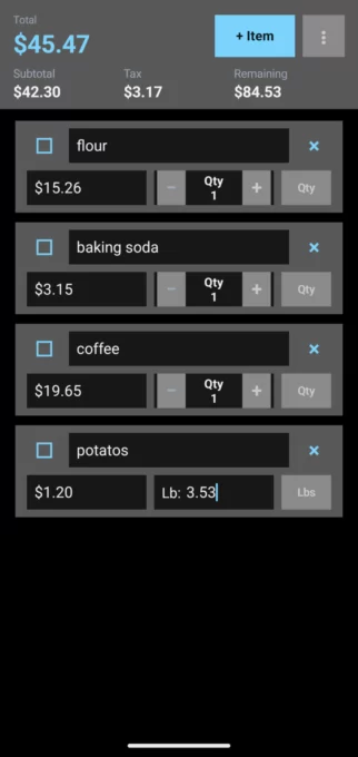 Shopping List Calculator screenshot 8