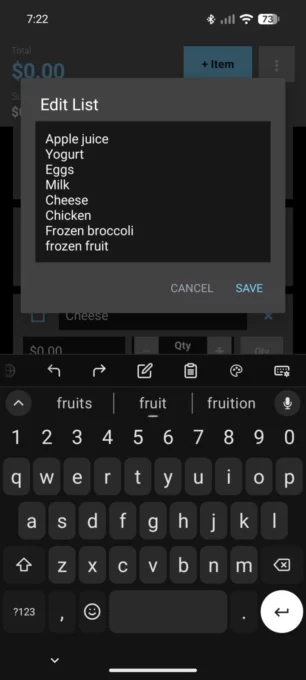 Shopping List Calculator screenshot 4