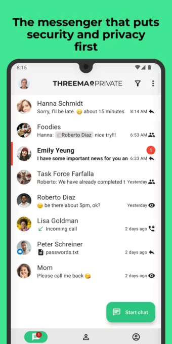 Threema Libre screenshot 1
